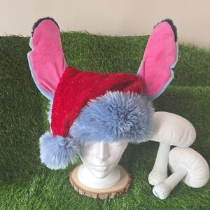 Disney STITCH EARS CHRISTMAS HAT RARE W Tags